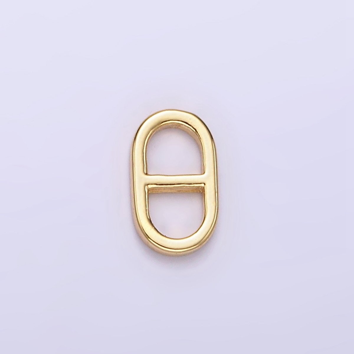 14K Gold Filled 8mm Anchor Link Oblong Bar Jewelry Findings Supply | Z572 - DLUXCA