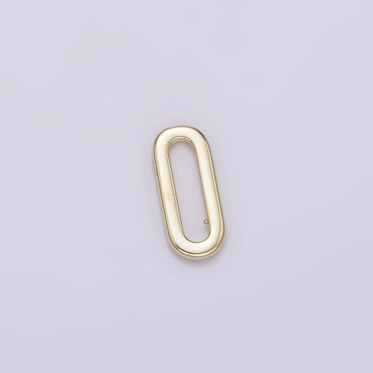 14K Gold Filled 8mm Open, Closed Oblong Paperclip Link Minimalist Jewelry Findings Supply | Z-537 Z-538 - DLUXCA