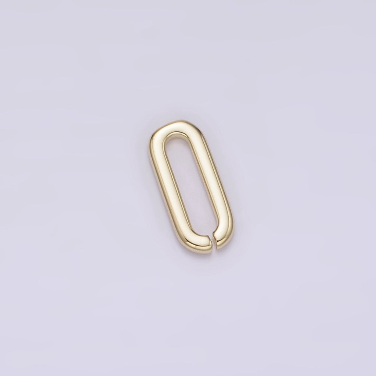 14K Gold Filled 8mm Open, Closed Oblong Paperclip Link Minimalist Jewelry Findings Supply | Z-537 Z-538 - DLUXCA