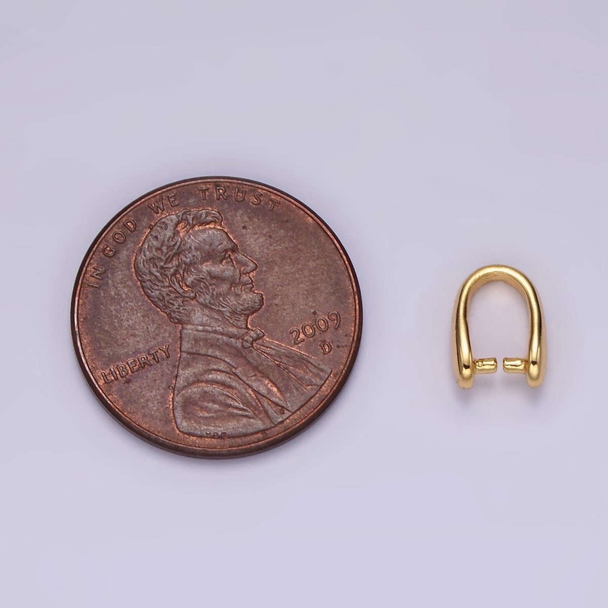 14K Gold Filled 9mm Snap Bail Minimalist Jewelry Findings Supply | Z584 - DLUXCA