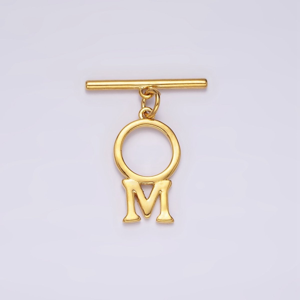 14K Gold Filled A-Z Initial Letter Toggle Clasps Closure Personalized Jewelry Making Findings Supply OT Clasp | A1325 - A1350 - DLUXCA