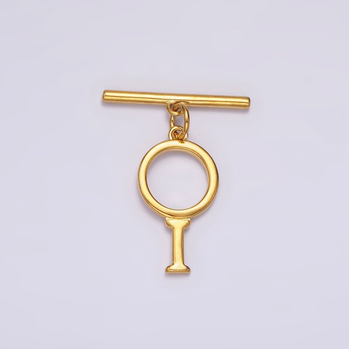14K Gold Filled A-Z Initial Letter Toggle Clasps Closure Personalized Jewelry Making Findings Supply OT Clasp | A1325 - A1350 - DLUXCA