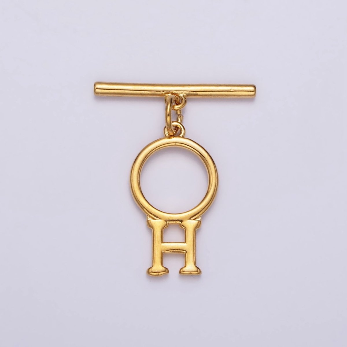 14K Gold Filled A-Z Initial Letter Toggle Clasps Closure Personalized Jewelry Making Findings Supply OT Clasp | A1325 - A1350 - DLUXCA