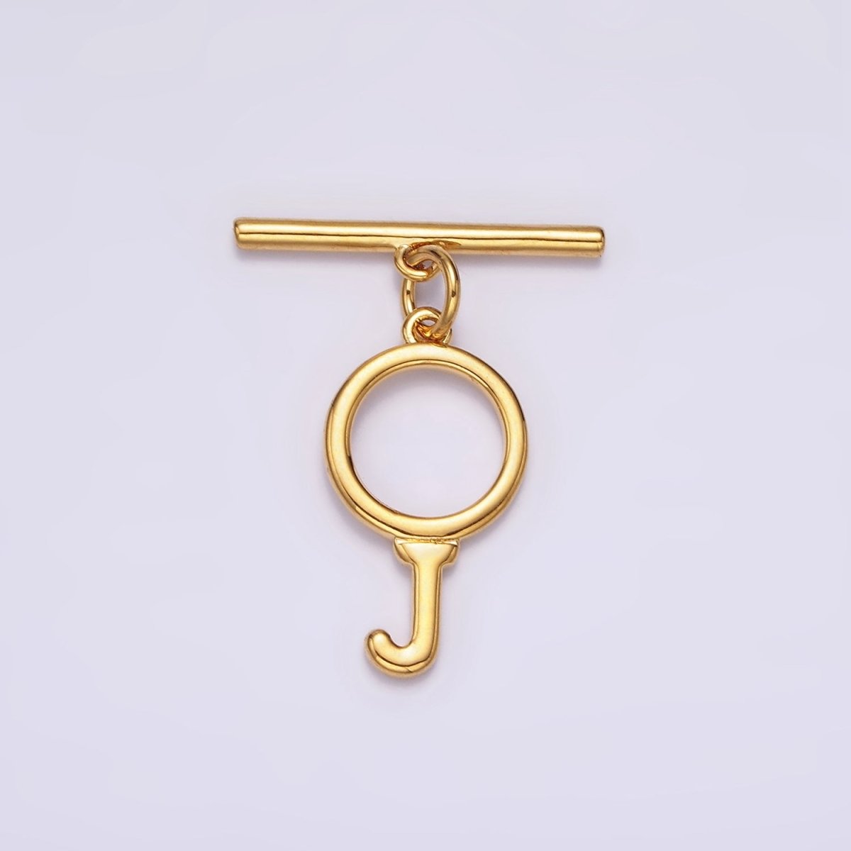 14K Gold Filled A-Z Initial Letter Toggle Clasps Closure Personalized Jewelry Making Findings Supply OT Clasp | A1325 - A1350 - DLUXCA