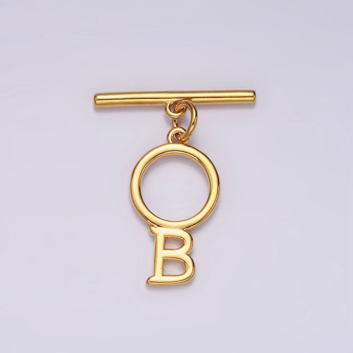 14K Gold Filled A-Z Initial Letter Toggle Clasps Closure Personalized Jewelry Making Findings Supply OT Clasp | A1325 - A1350 - DLUXCA