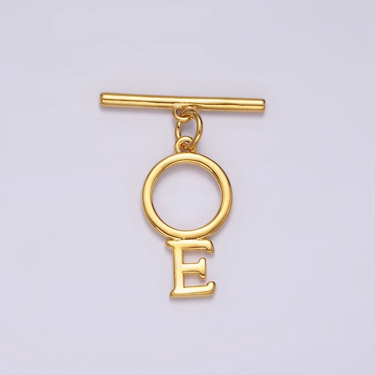 14K Gold Filled A-Z Initial Letter Toggle Clasps Closure Personalized Jewelry Making Findings Supply OT Clasp | A1325 - A1350 - DLUXCA