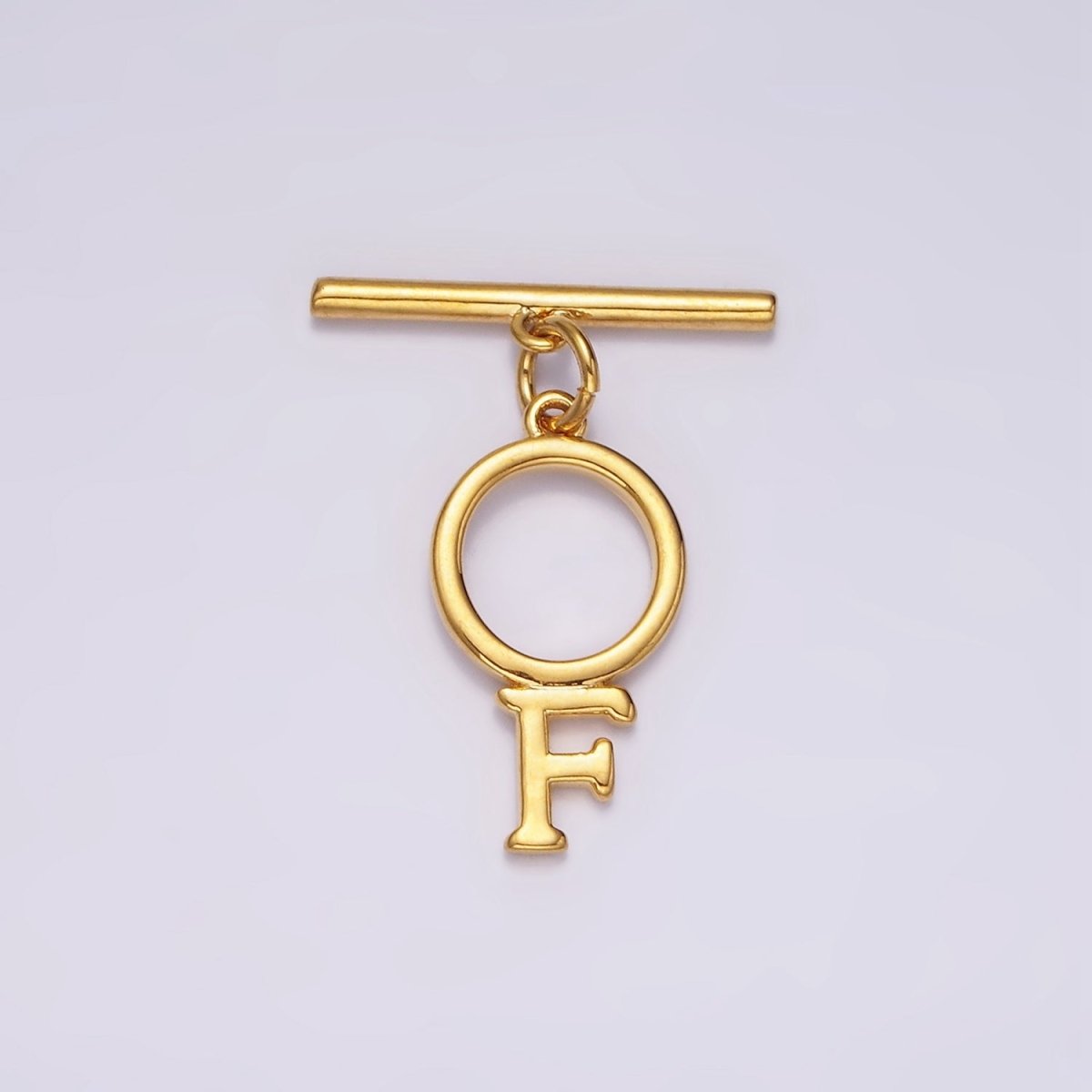 14K Gold Filled A-Z Initial Letter Toggle Clasps Closure Personalized Jewelry Making Findings Supply OT Clasp | A1325 - A1350 - DLUXCA