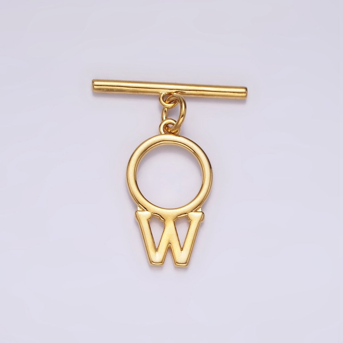 14K Gold Filled A-Z Initial Letter Toggle Clasps Closure Personalized Jewelry Making Findings Supply OT Clasp | A1325 - A1350 - DLUXCA