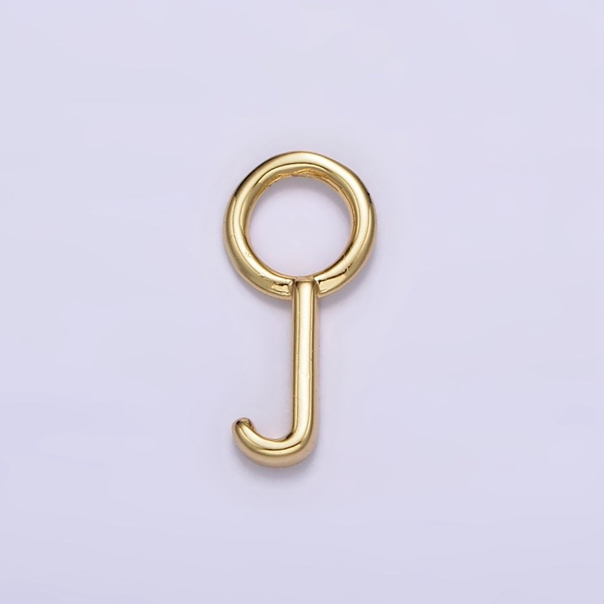 14K Gold Filled A-Z Initial Letters Rounded Bail Personalized Earring Charm | A989 - A1001 - DLUXCA