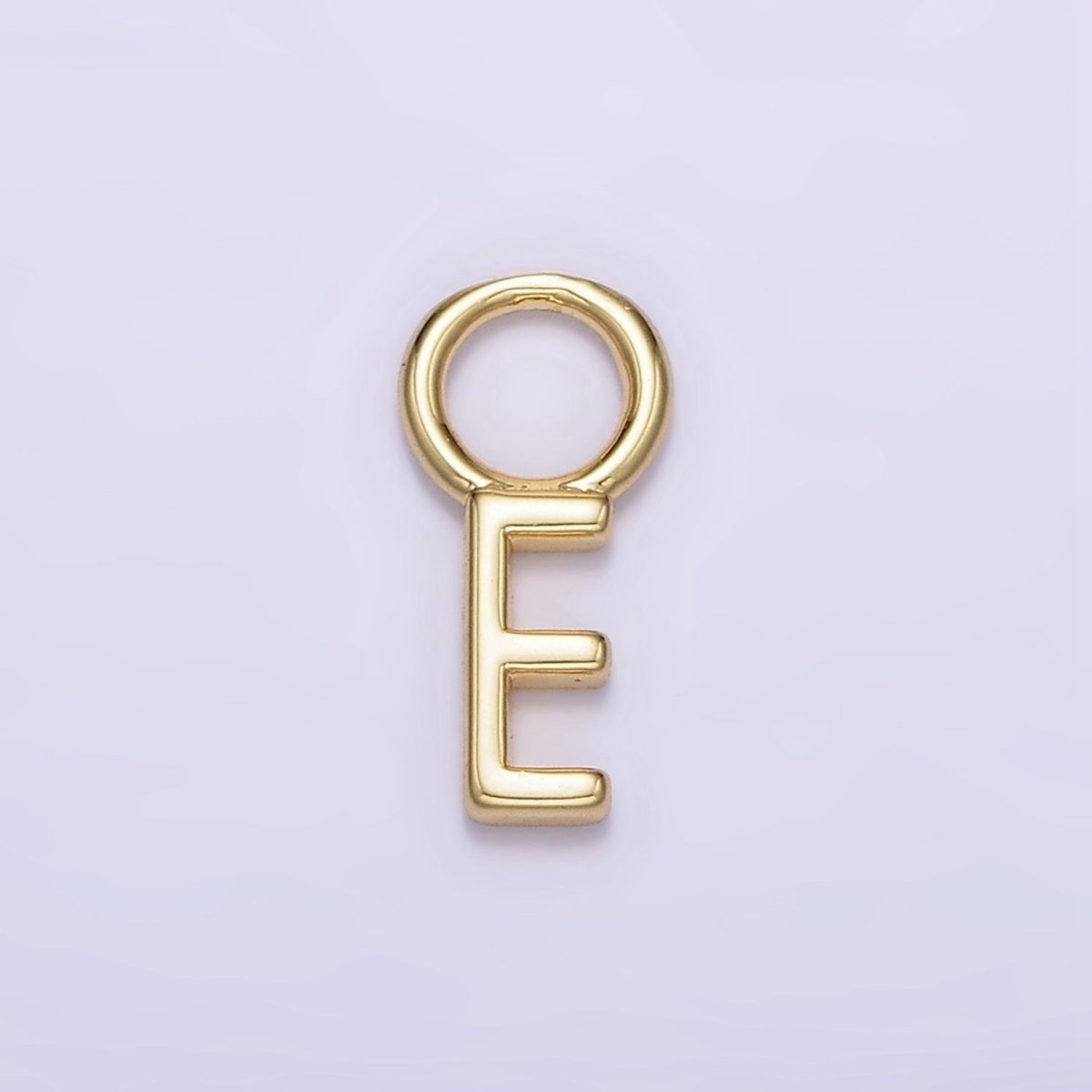 14K Gold Filled A-Z Initial Letters Rounded Bail Personalized Earring Charm | A989 - A1001 - DLUXCA