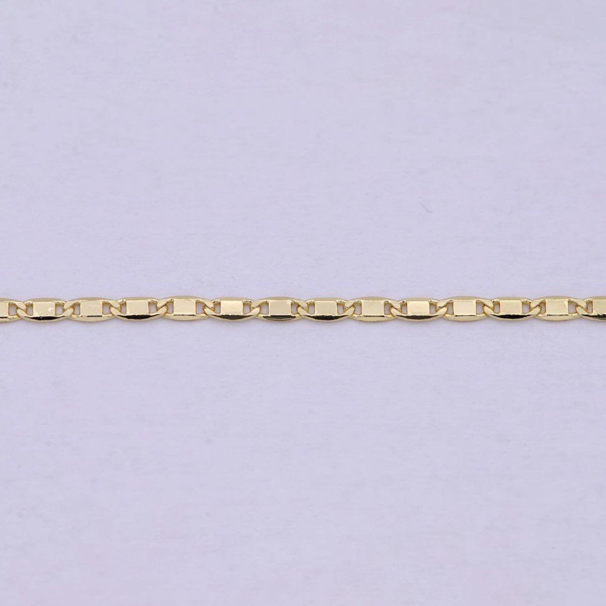 14K Gold Filled Anchor Chain, Dainty 1.6mm in Width, Layering 24 Inch Anchor Finished Chain with Spring Ring | WA-619 Clearance Pricing - DLUXCA