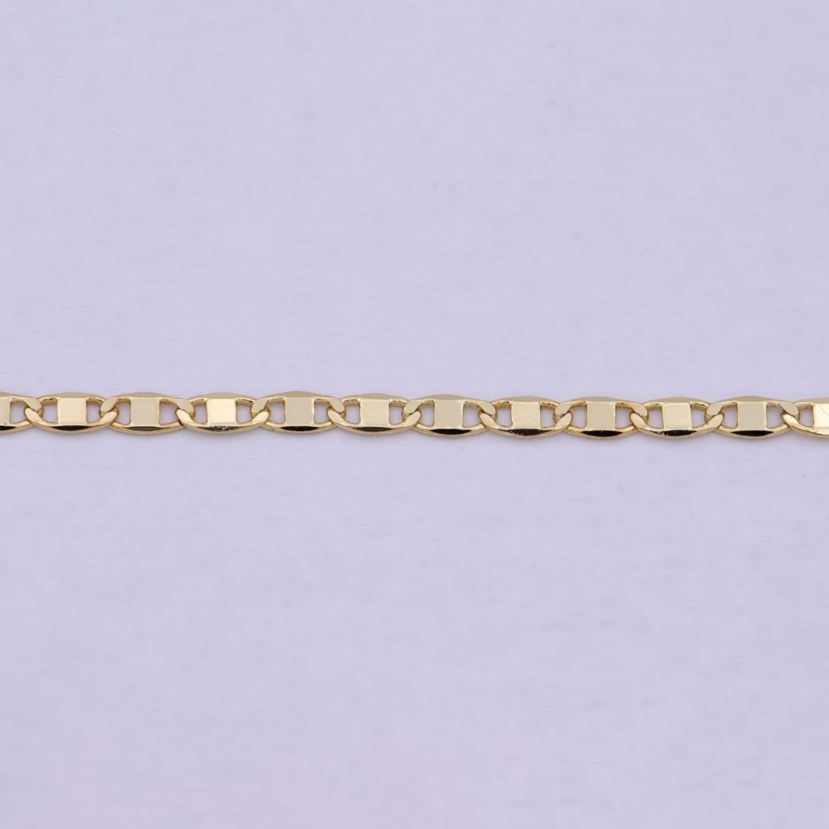 14K Gold Filled Anchor Necklace, Dainty 2.3mm Layering 23.5 Inch Finished Chain with Lobster Clasps | WA-620 Clearance Pricing - DLUXCA