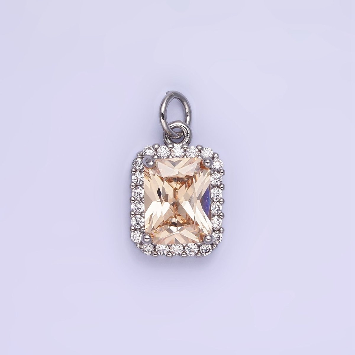 14K Gold Filled Baguette CZ Micro Paved Charm | AG756 - AG767 - DLUXCA