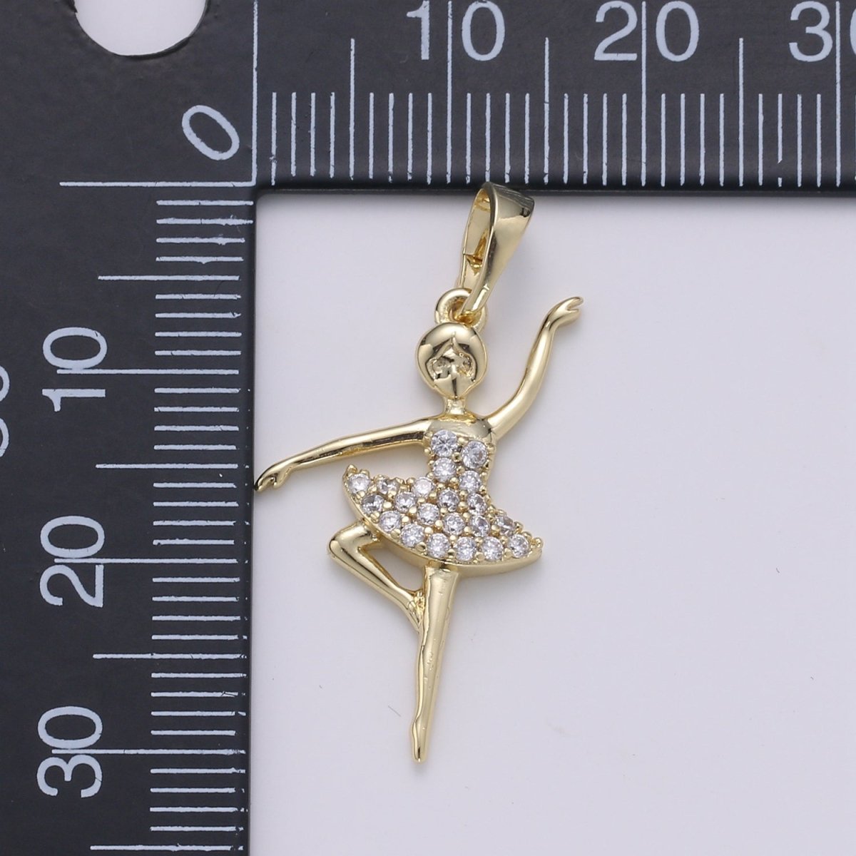 14K Gold Filled Ballerina Pendants J-099 - DLUXCA