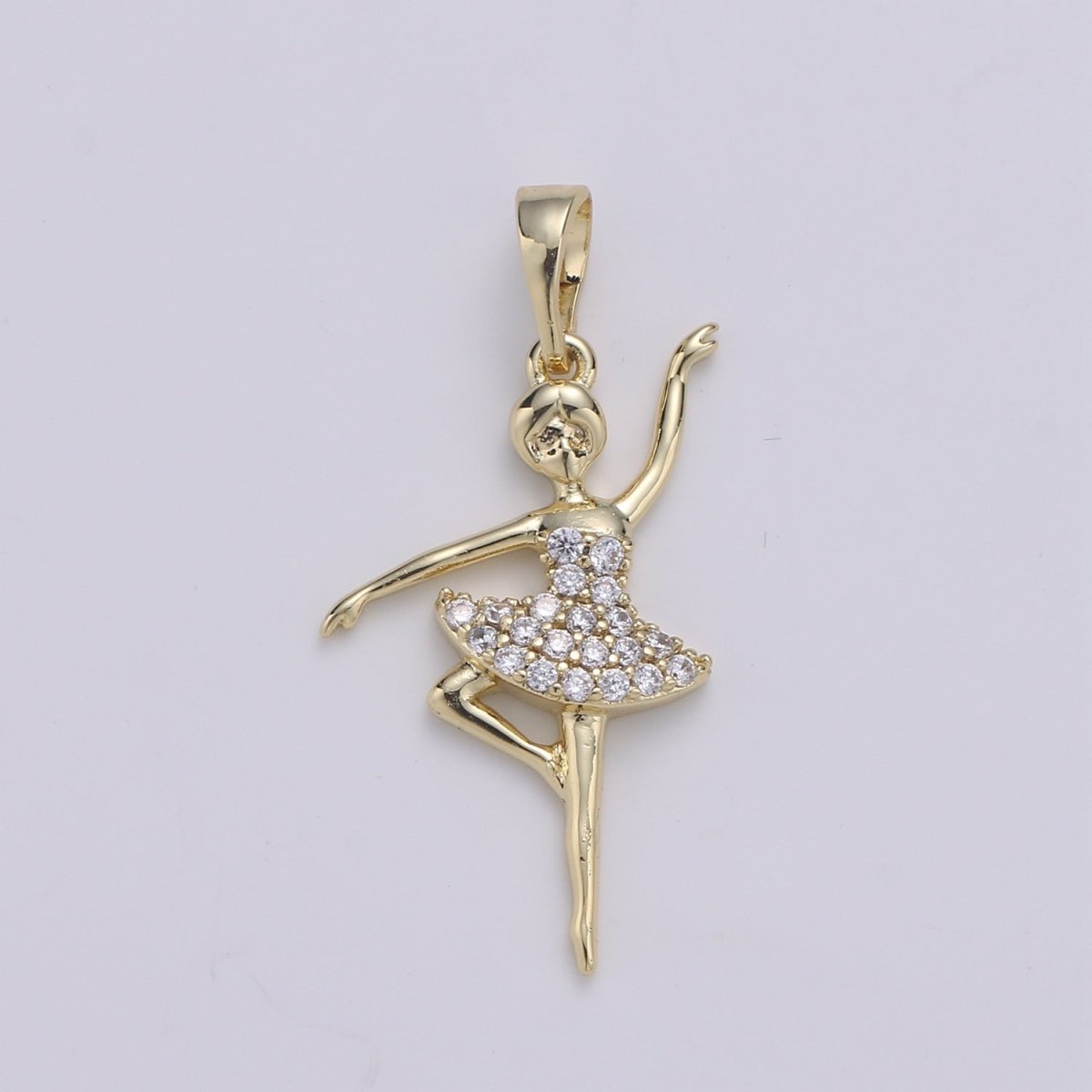 14K Gold Filled Ballerina Pendants J-099 - DLUXCA