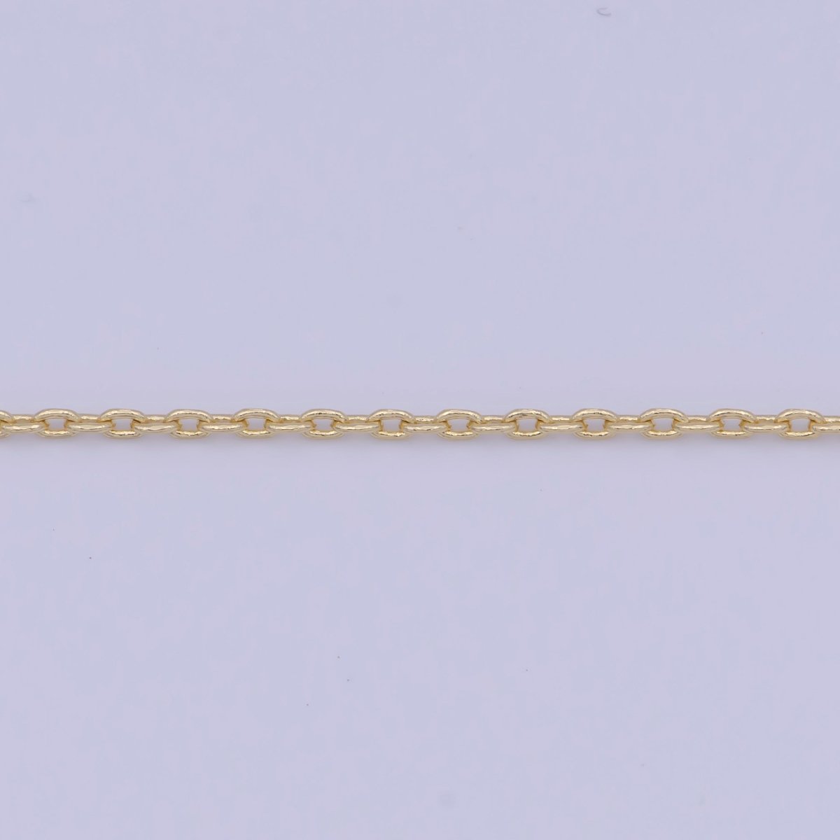 14K Gold Filled Cable Chain Minimalist Necklace Fine Link Chain Necklace 18 inch Length, 0.6mm Width Ready to Wear | WA-1112 Clearance Pricing - DLUXCA