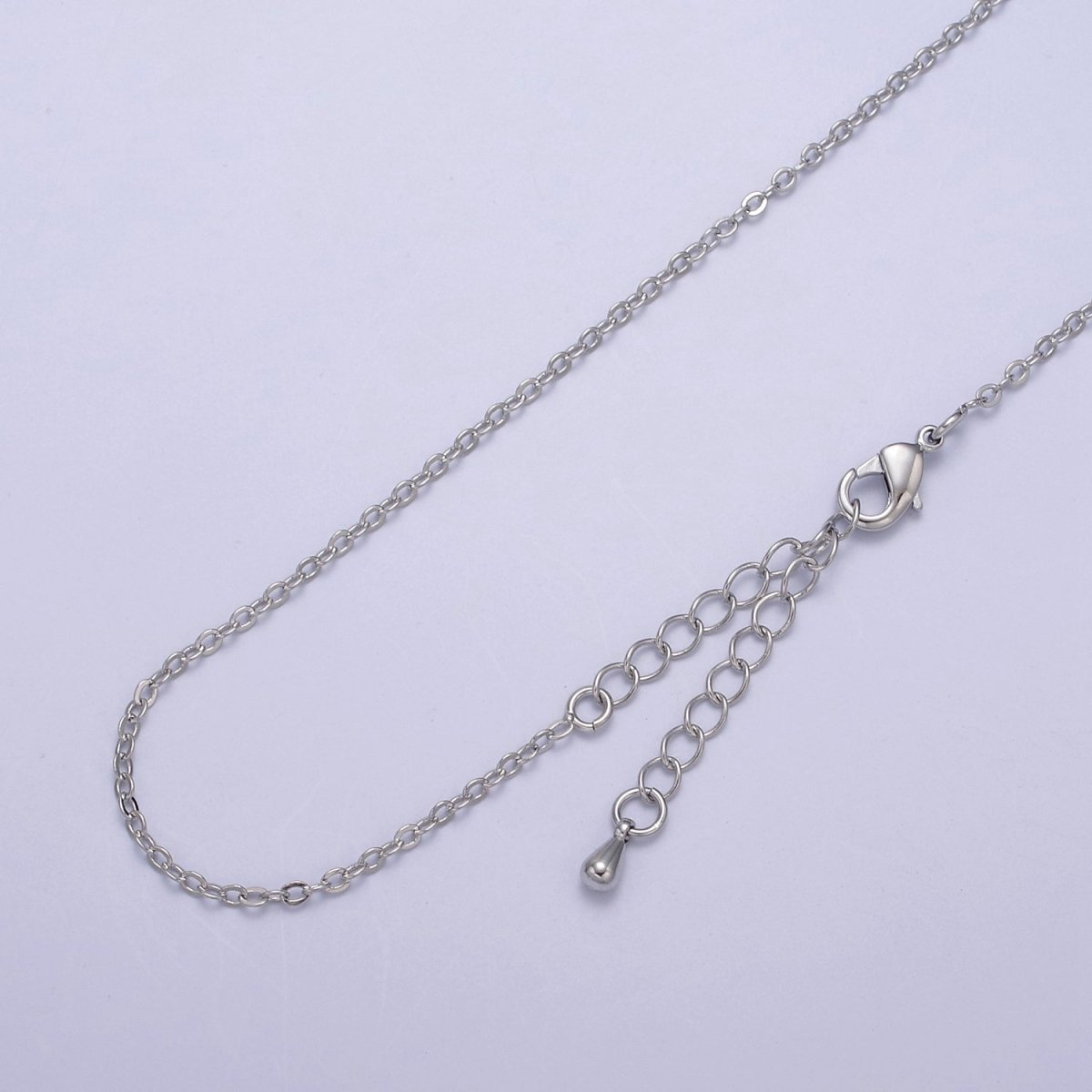 14k Gold Filled Cable Chain Necklace Dainty 1.3 mm Cable Link Chain Jewelry Making Women Necklace 15.5" w/ 2 " extender | WA-721 to WA-724 Clearance Pricing - DLUXCA