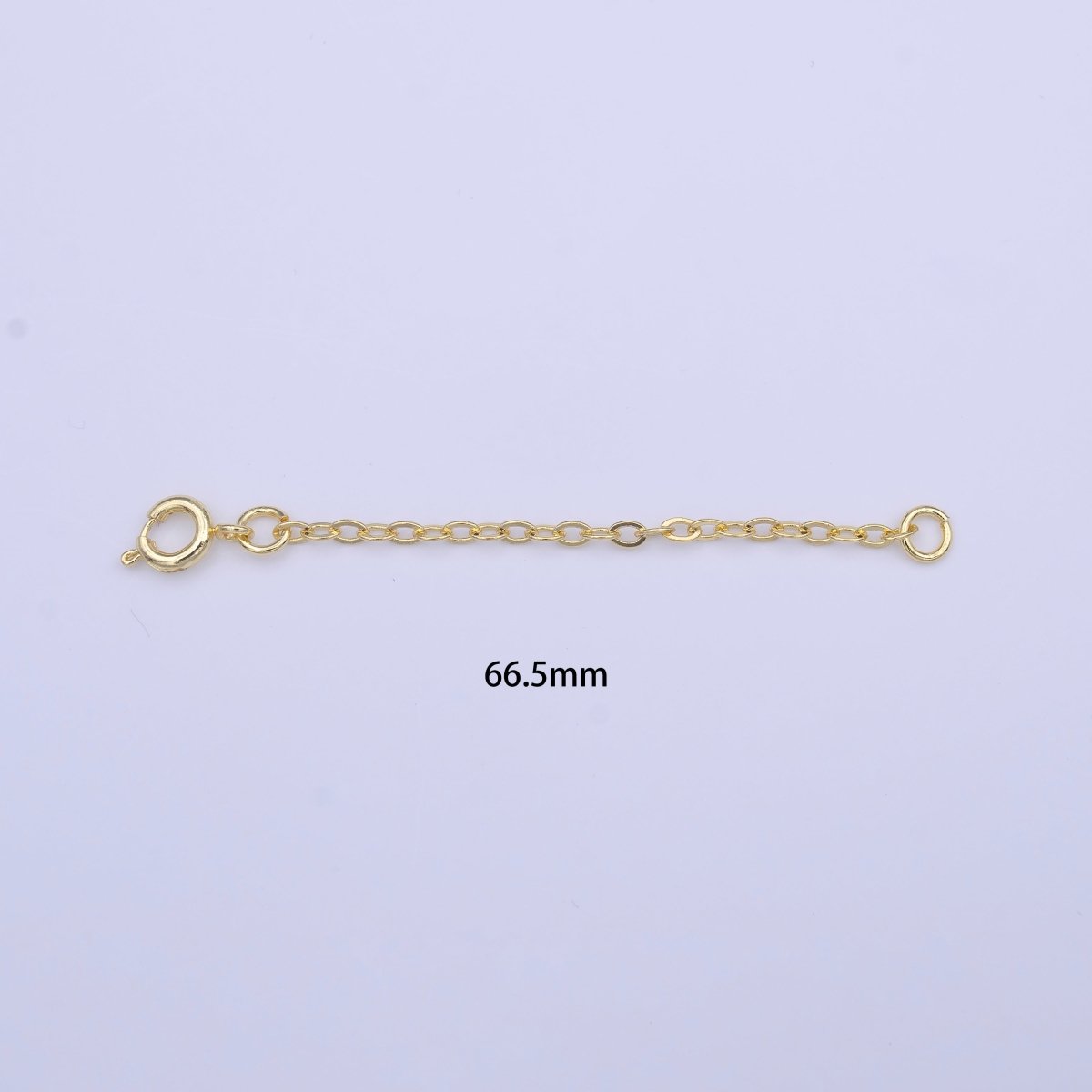 14K Gold Filled Chain Extender with Round Spring Clasps Closure | K-329 - DLUXCA