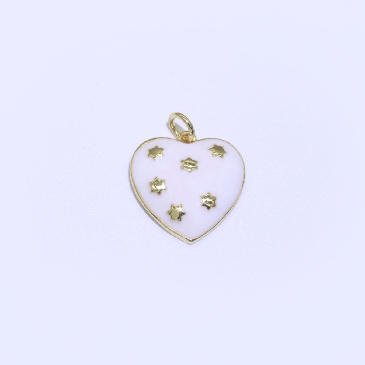 14K Gold Filled Colorful Enamel Heart Star Pendant Charm For Wholesale Pendants and Charms Jewelry Making Craft Supplies M-315-M-324 - DLUXCA