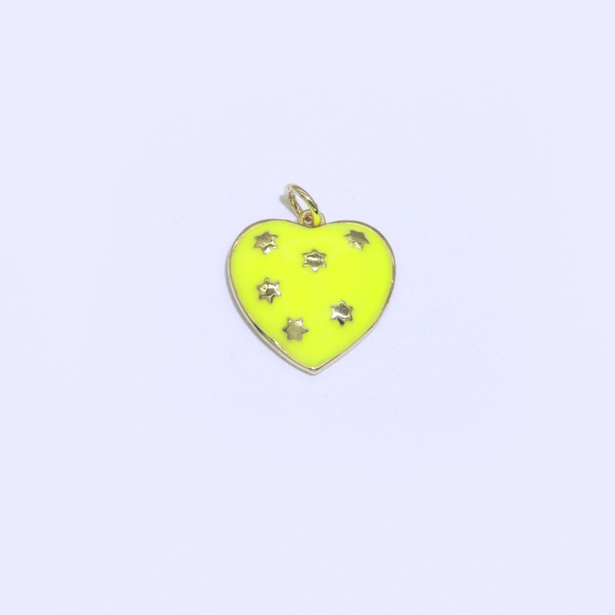 14K Gold Filled Colorful Enamel Heart Star Pendant Charm For Wholesale Pendants and Charms Jewelry Making Craft Supplies M-315-M-324 - DLUXCA