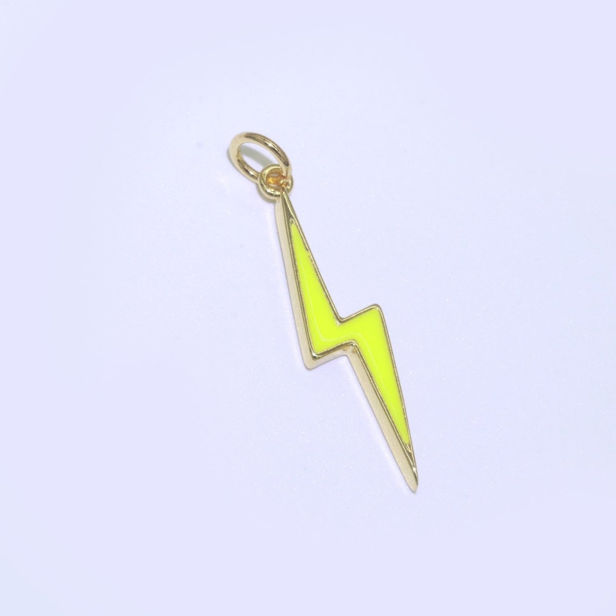 14K Gold Filled Colorful Enamel Lightning Thunder Bolt Pendant Charm For Wholesale Pendants and Charms Jewelry Making Craft Supplies M-305 to M-314 - DLUXCA