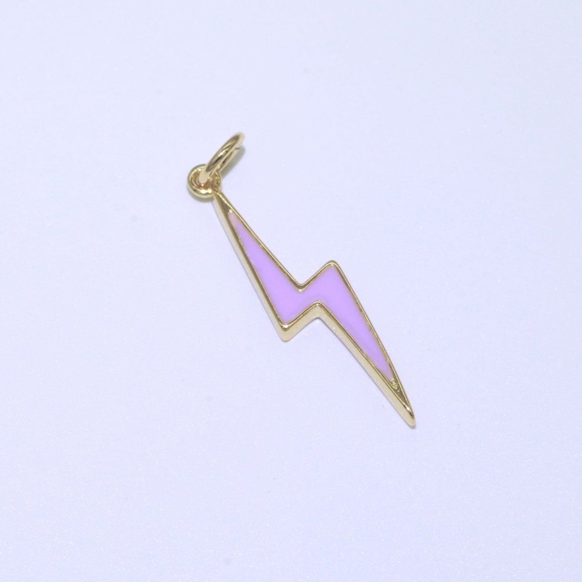 14K Gold Filled Colorful Enamel Lightning Thunder Bolt Pendant Charm For Wholesale Pendants and Charms Jewelry Making Craft Supplies M-305 to M-314 - DLUXCA