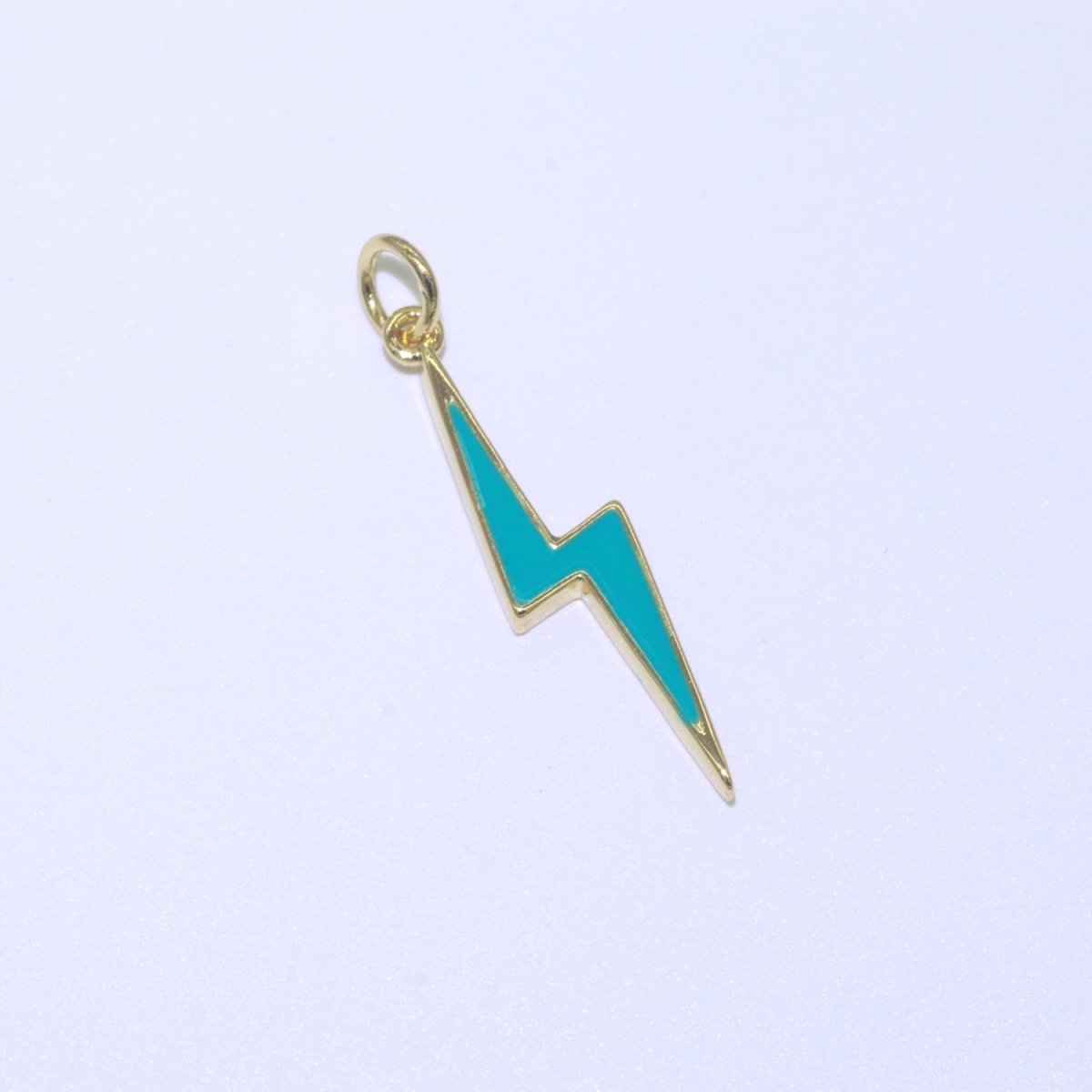 14K Gold Filled Colorful Enamel Lightning Thunder Bolt Pendant Charm For Wholesale Pendants and Charms Jewelry Making Craft Supplies M-305 to M-314 - DLUXCA