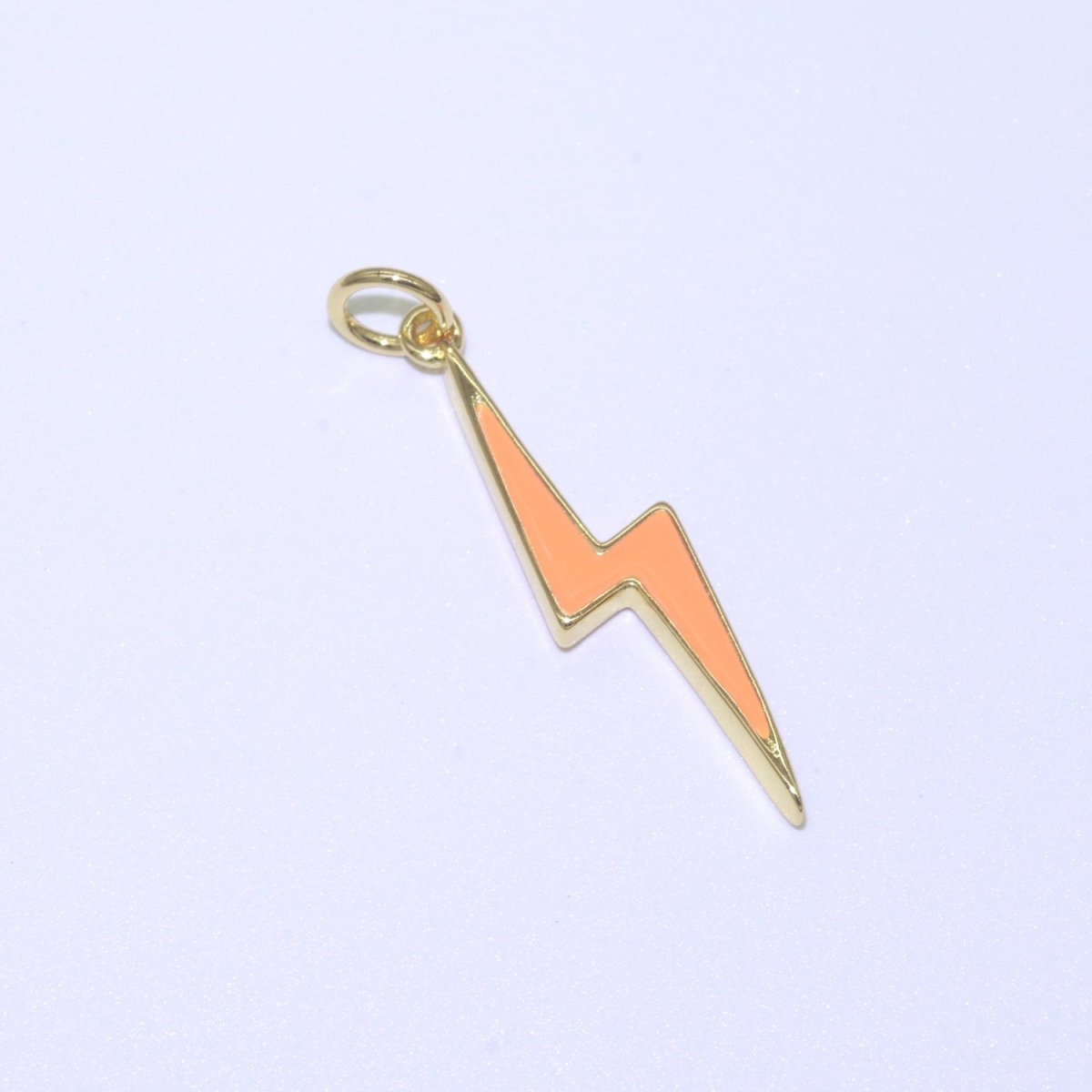 14K Gold Filled Colorful Enamel Lightning Thunder Bolt Pendant Charm For Wholesale Pendants and Charms Jewelry Making Craft Supplies M-305 to M-314 - DLUXCA
