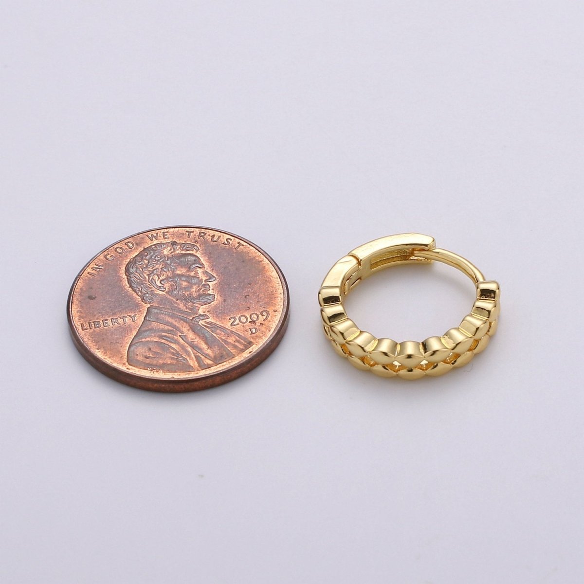 14k Gold Filled Earrings, Huggie Earring, Tiny Earrings, Tiny Diamond Earrings, DIY Earrings, Everyday Wear Earrings, Rosegold Earring K-665 - K-667 - DLUXCA