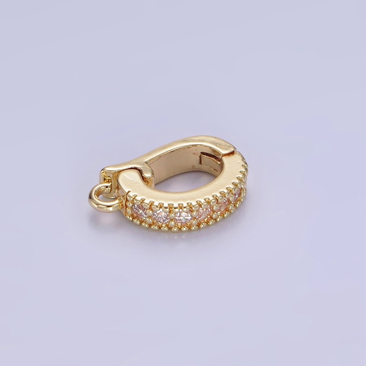 14K Gold Filled Enhancer Bail Slide CZ Charm Bail Enhancer Hinged Bail Z-700 - DLUXCA