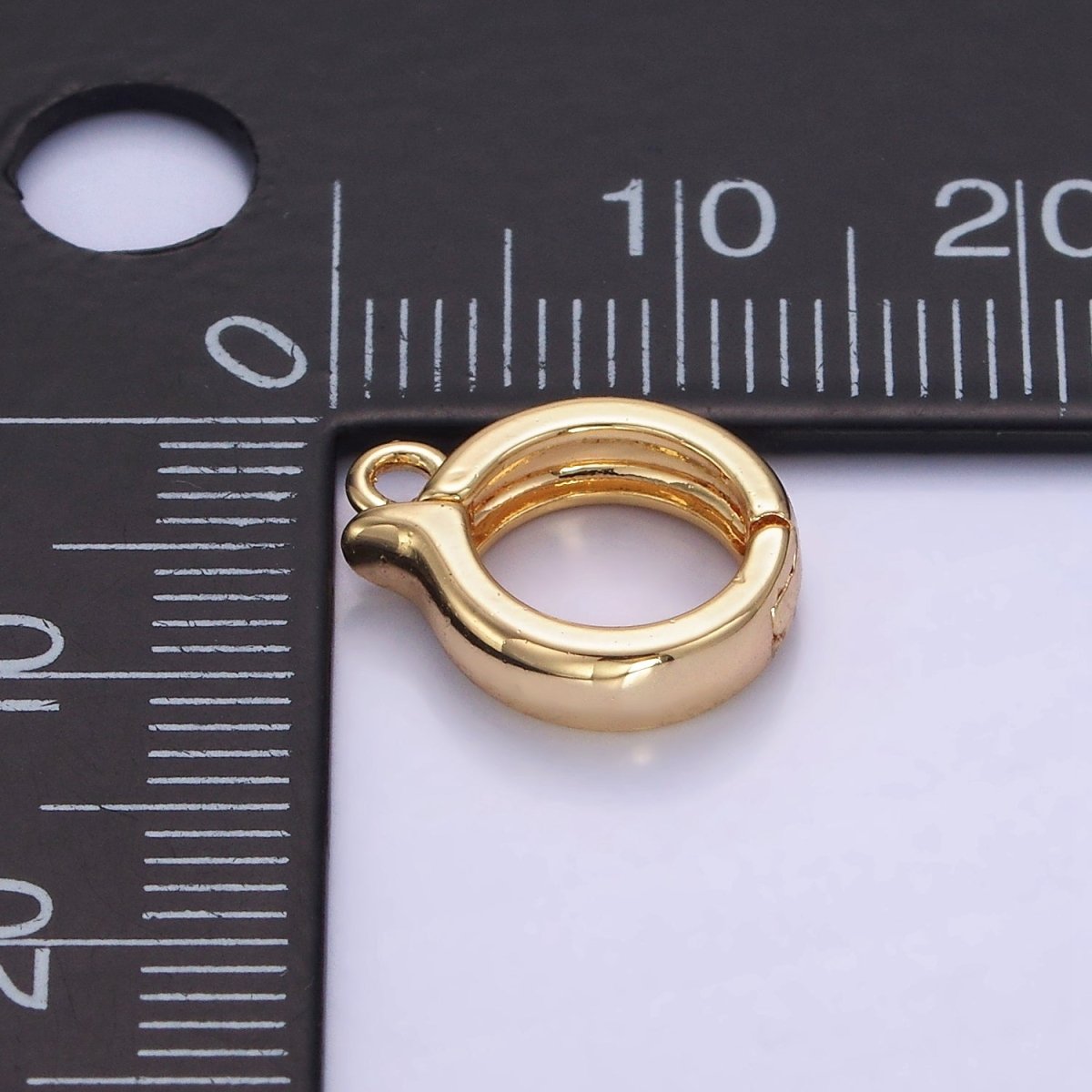 14K Gold Filled Enhancer Bail Slide Minimalist Charm Bail Enhancer Hinged Bail Z-696 - DLUXCA