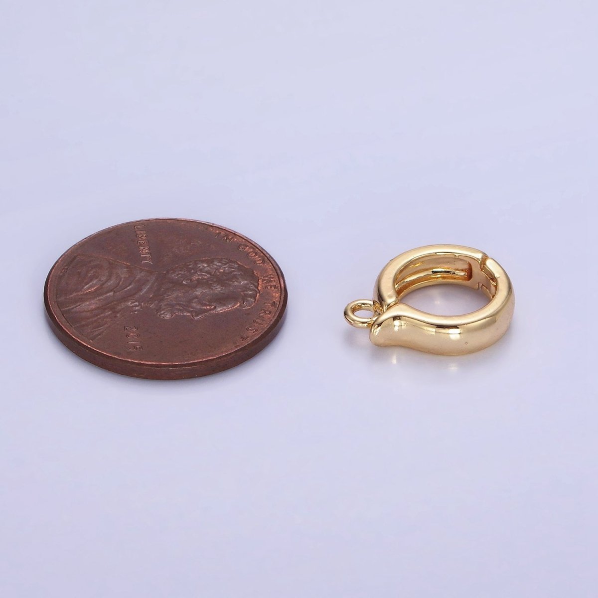 14K Gold Filled Enhancer Bail Slide Minimalist Charm Bail Enhancer Hinged Bail Z-696 - DLUXCA