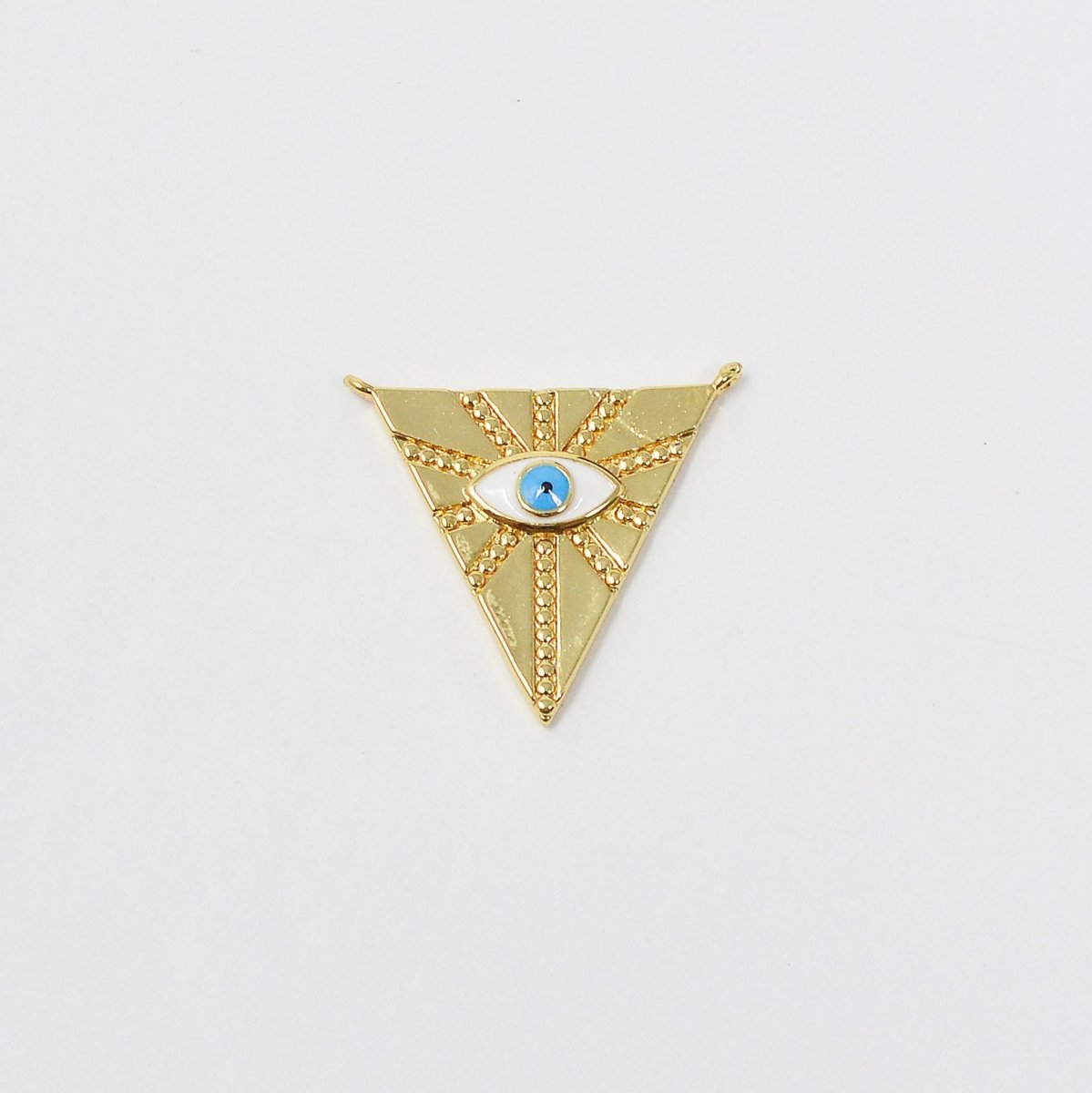 14k Gold Filled Eye of Providence Symbol Pendant All Seeing Eye Necklace Illuminati Emblem Third Eye Amulet Talisman Sign Medallion F-559 - DLUXCA