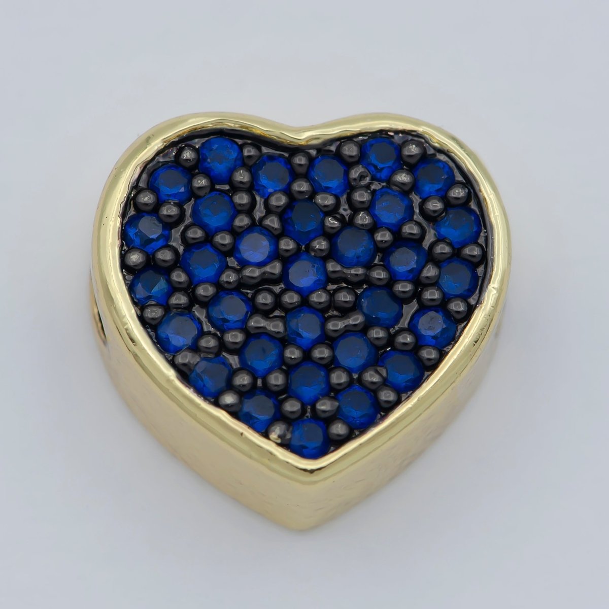 14k Gold Filled Heart Beads, Hearts Spacer Beads, Gold Bracelet Charms Rose Gold Silver Love Jewelry Supplies Component findings 10MM B-548 to B-557 - DLUXCA