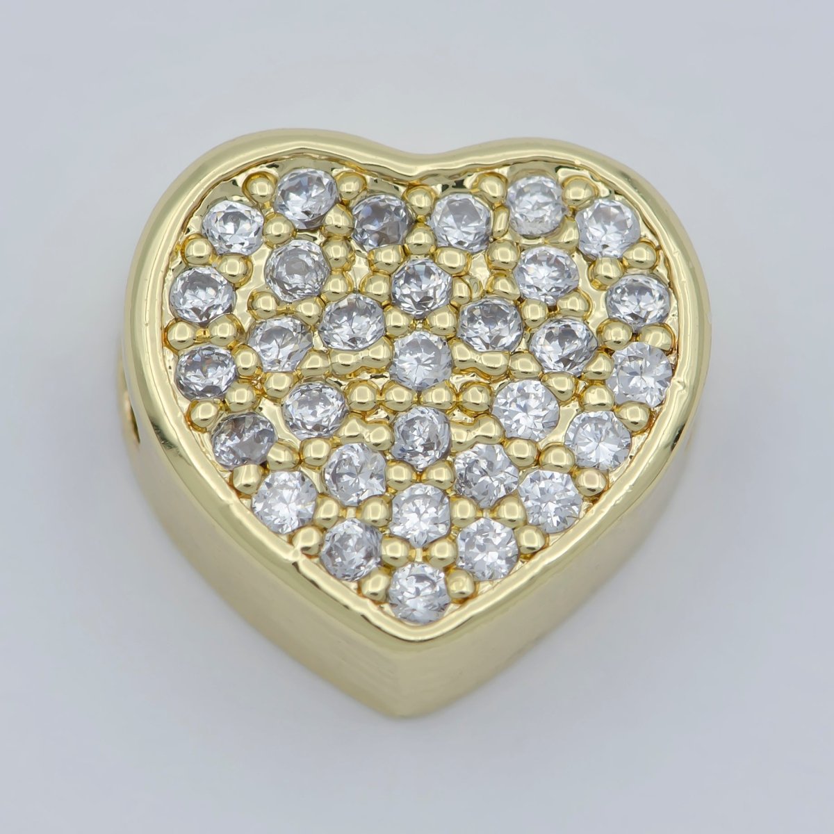 14k Gold Filled Heart Beads, Hearts Spacer Beads, Gold Bracelet Charms Rose Gold Silver Love Jewelry Supplies Component findings 10MM B-548 to B-557 - DLUXCA