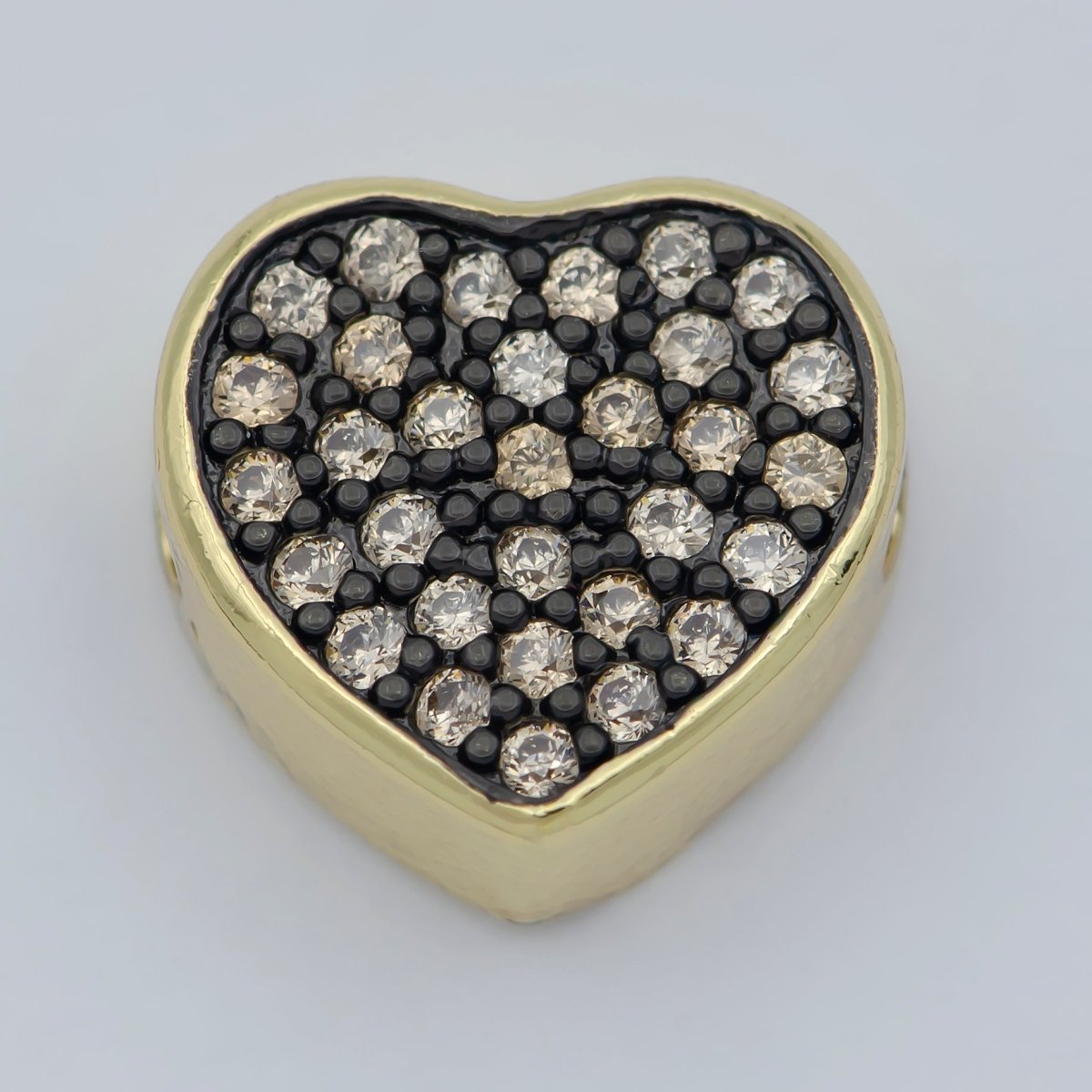 14k Gold Filled Heart Beads, Hearts Spacer Beads, Gold Bracelet Charms Rose Gold Silver Love Jewelry Supplies Component findings 10MM B-548 to B-557 - DLUXCA