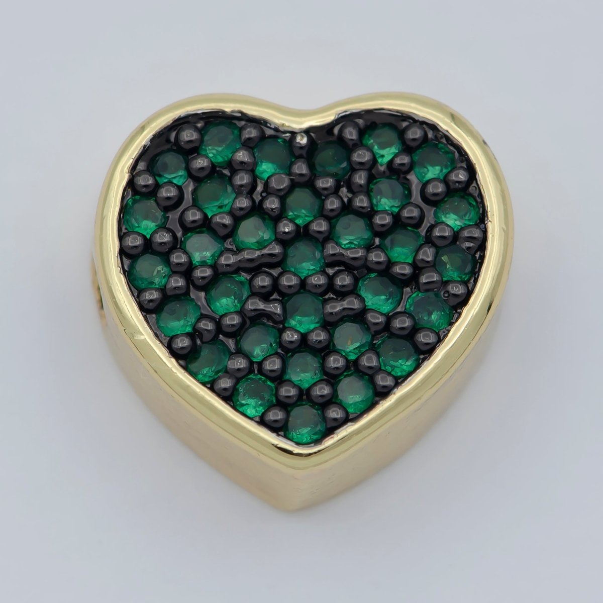 14k Gold Filled Heart Beads, Hearts Spacer Beads, Gold Bracelet Charms Rose Gold Silver Love Jewelry Supplies Component findings 10MM B-548 to B-557 - DLUXCA