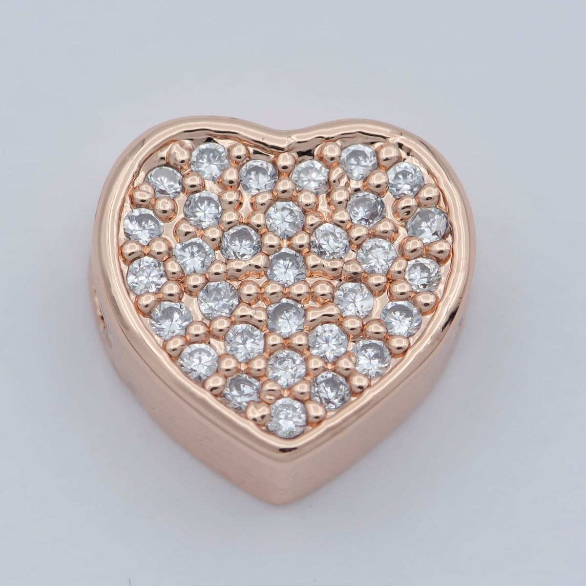 14k Gold Filled Heart Beads, Hearts Spacer Beads, Gold Bracelet Charms Rose Gold Silver Love Jewelry Supplies Component findings 10MM B-548 to B-557 - DLUXCA