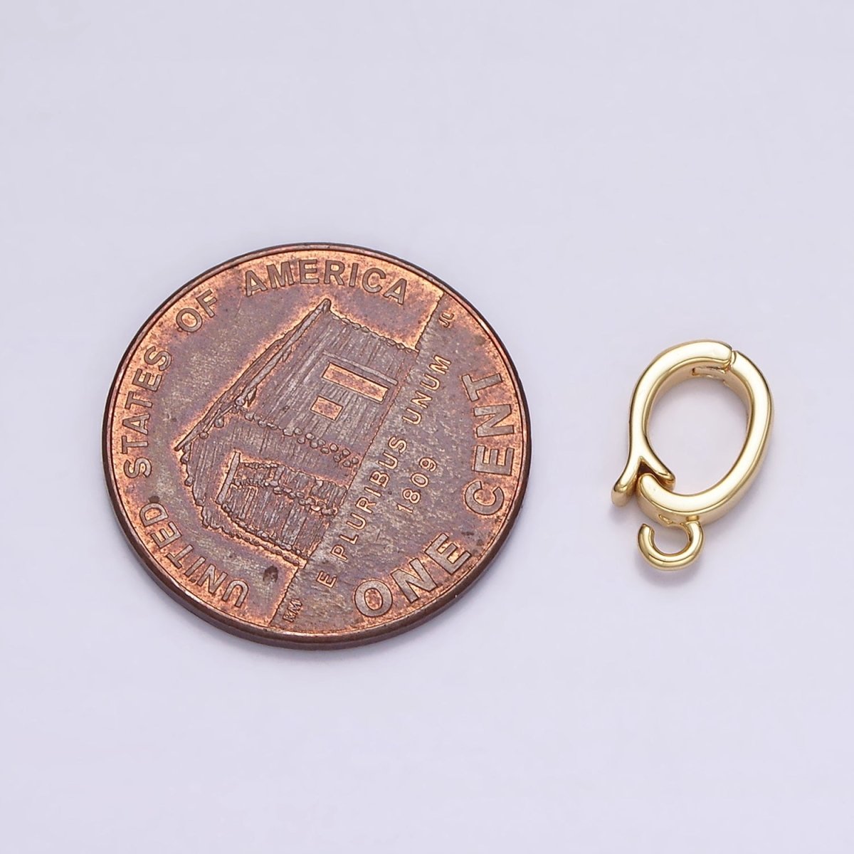 14K Gold Filled Heart Open Loop Interchangeable Charm Holder Jewelry Making Supply in Gold & Silver | Z-929 Z-930 - DLUXCA