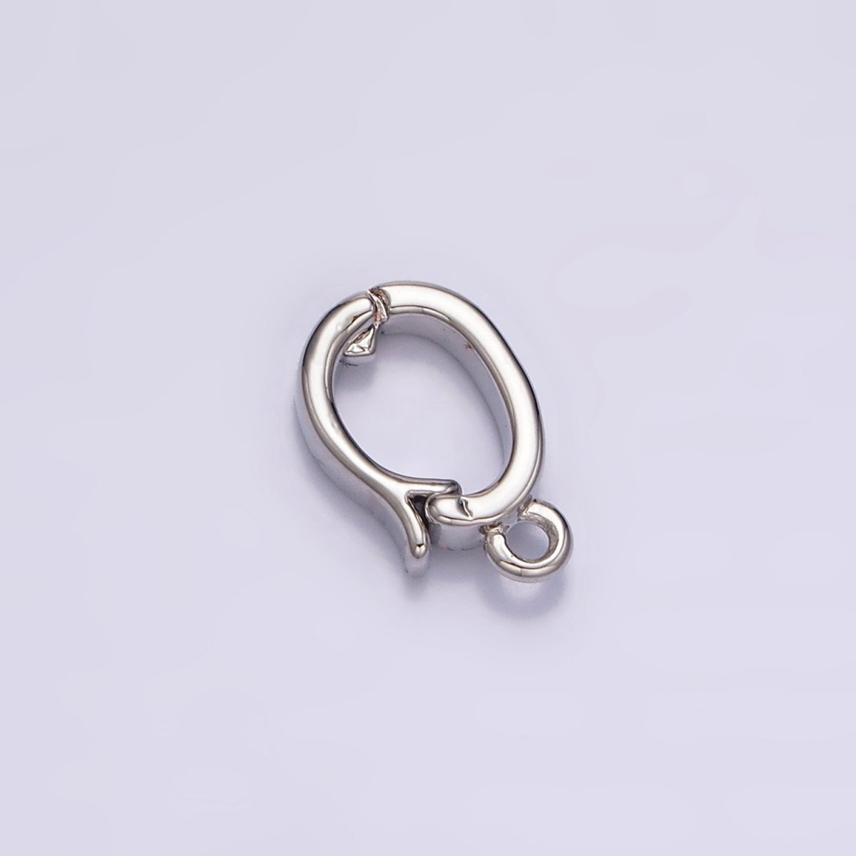 14K Gold Filled Heart Open Loop Interchangeable Charm Holder Jewelry Making Supply in Gold & Silver | Z-929 Z-930 - DLUXCA