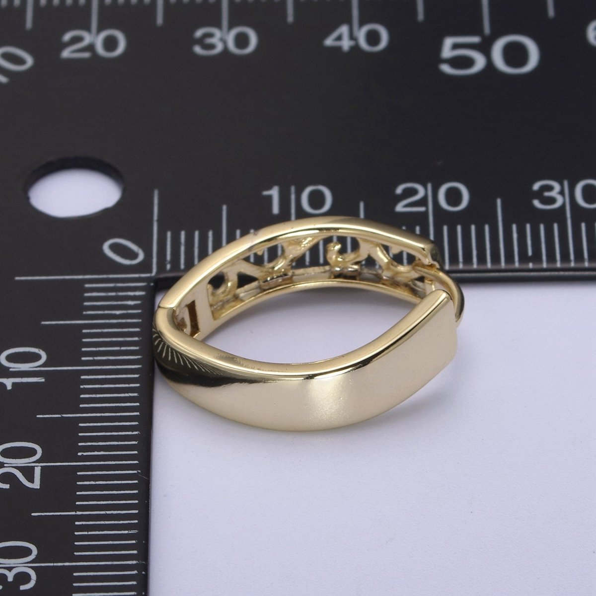 14K Gold Filled Hypoallergenic Filigree Latch Back Lever Ear Hook Earrings T-292 - DLUXCA