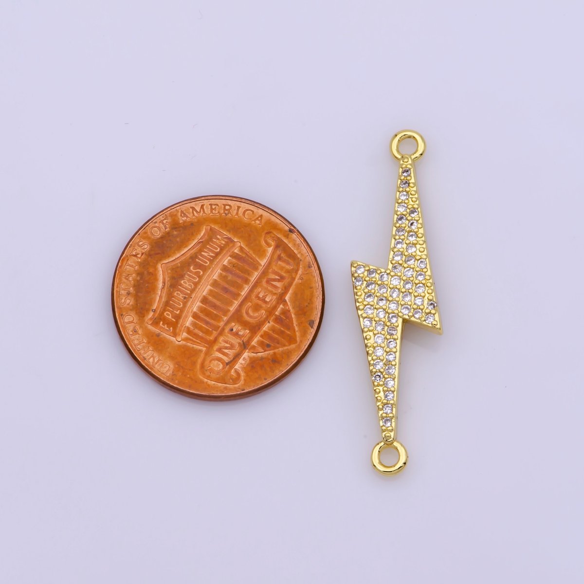 14K Gold Filled Lightning Bolt Thunder Connector | G-845 - DLUXCA