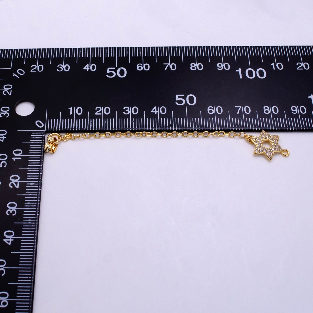 14K Gold Filled Micro Paved CZ Star of David Earring Backing Findings | K188 - DLUXCA