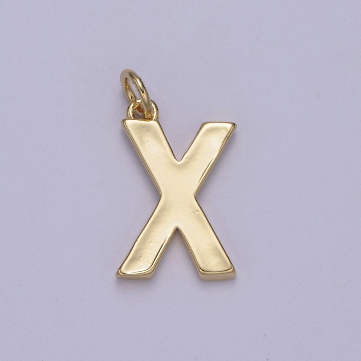 14k Gold Filled Minimalist Font Initial Letters Pendant Charm Wholesale Jewelry Supply W-068~W-094 - DLUXCA