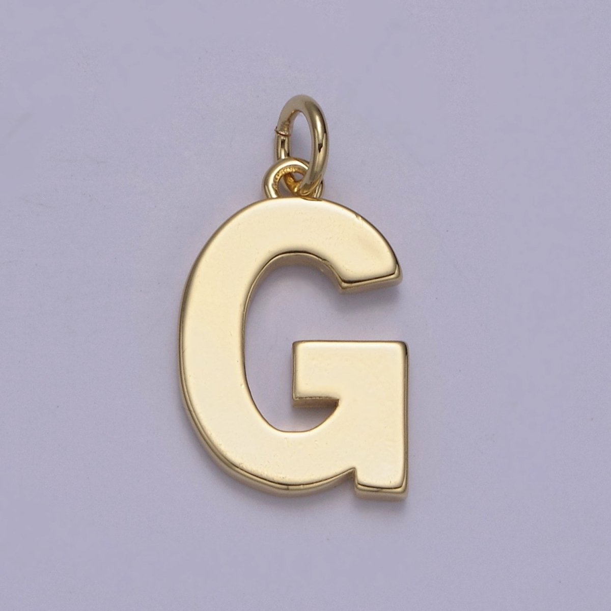 14k Gold Filled Minimalist Font Initial Letters Pendant Charm Wholesale Jewelry Supply W-068~W-094 - DLUXCA