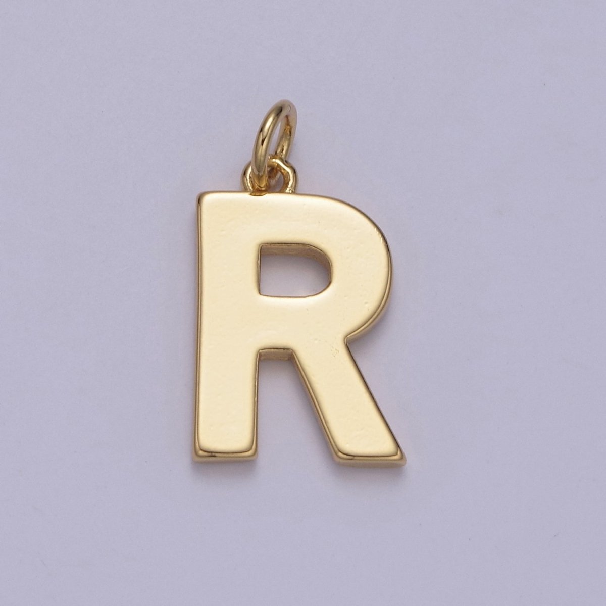 14k Gold Filled Minimalist Font Initial Letters Pendant Charm Wholesale Jewelry Supply W-068~W-094 - DLUXCA