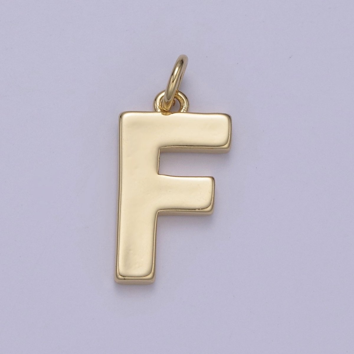 14k Gold Filled Minimalist Font Initial Letters Pendant Charm Wholesale Jewelry Supply W-068~W-094 - DLUXCA