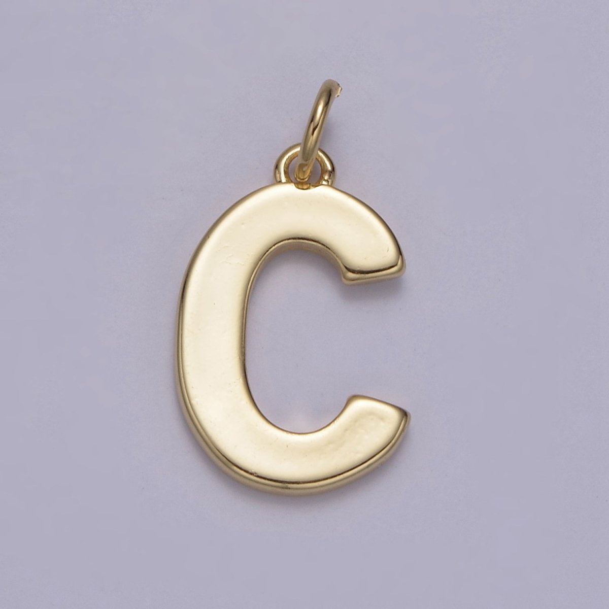 14k Gold Filled Minimalist Font Initial Letters Pendant Charm Wholesale Jewelry Supply W-068~W-094 - DLUXCA