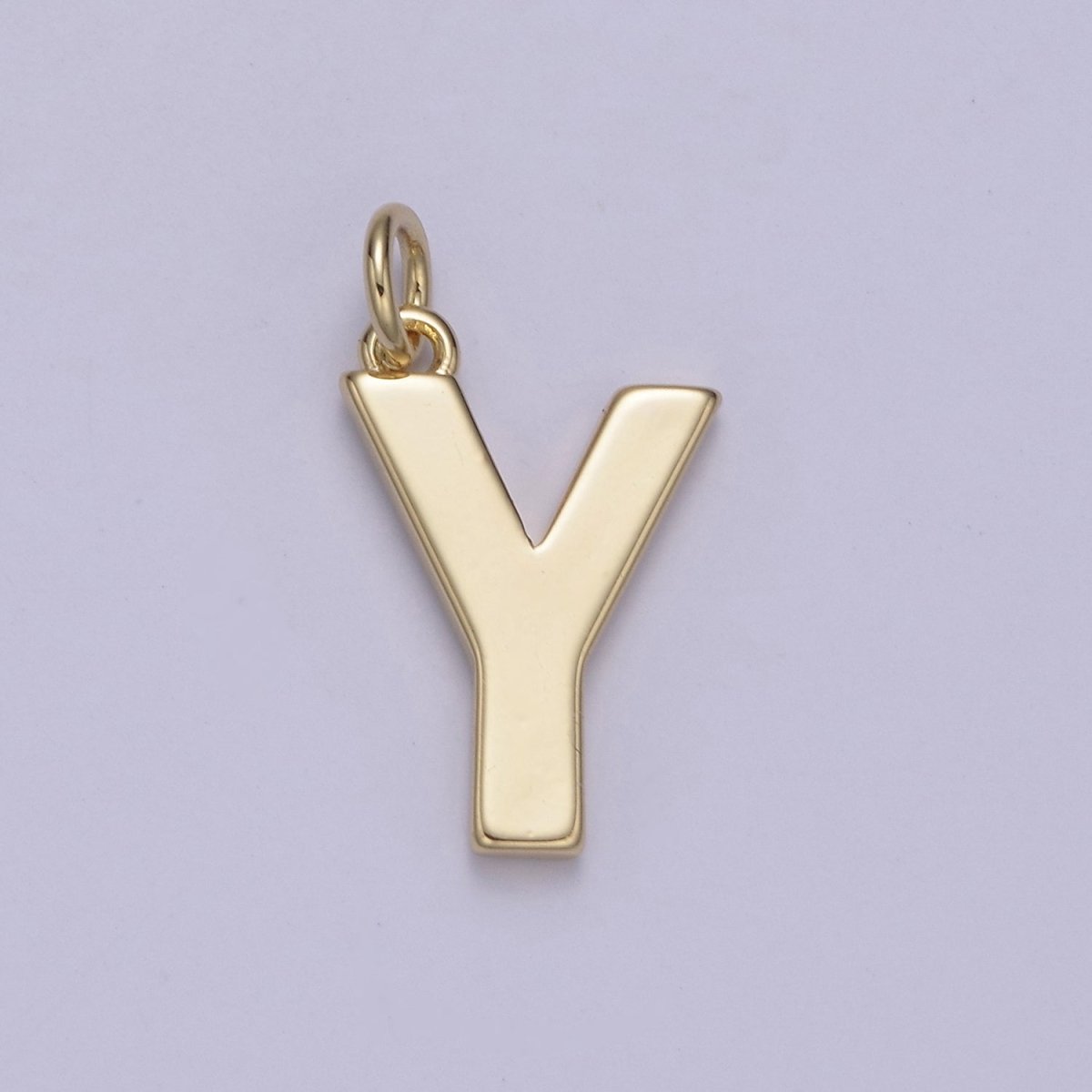14k Gold Filled Minimalist Font Initial Letters Pendant Charm Wholesale Jewelry Supply W-068~W-094 - DLUXCA