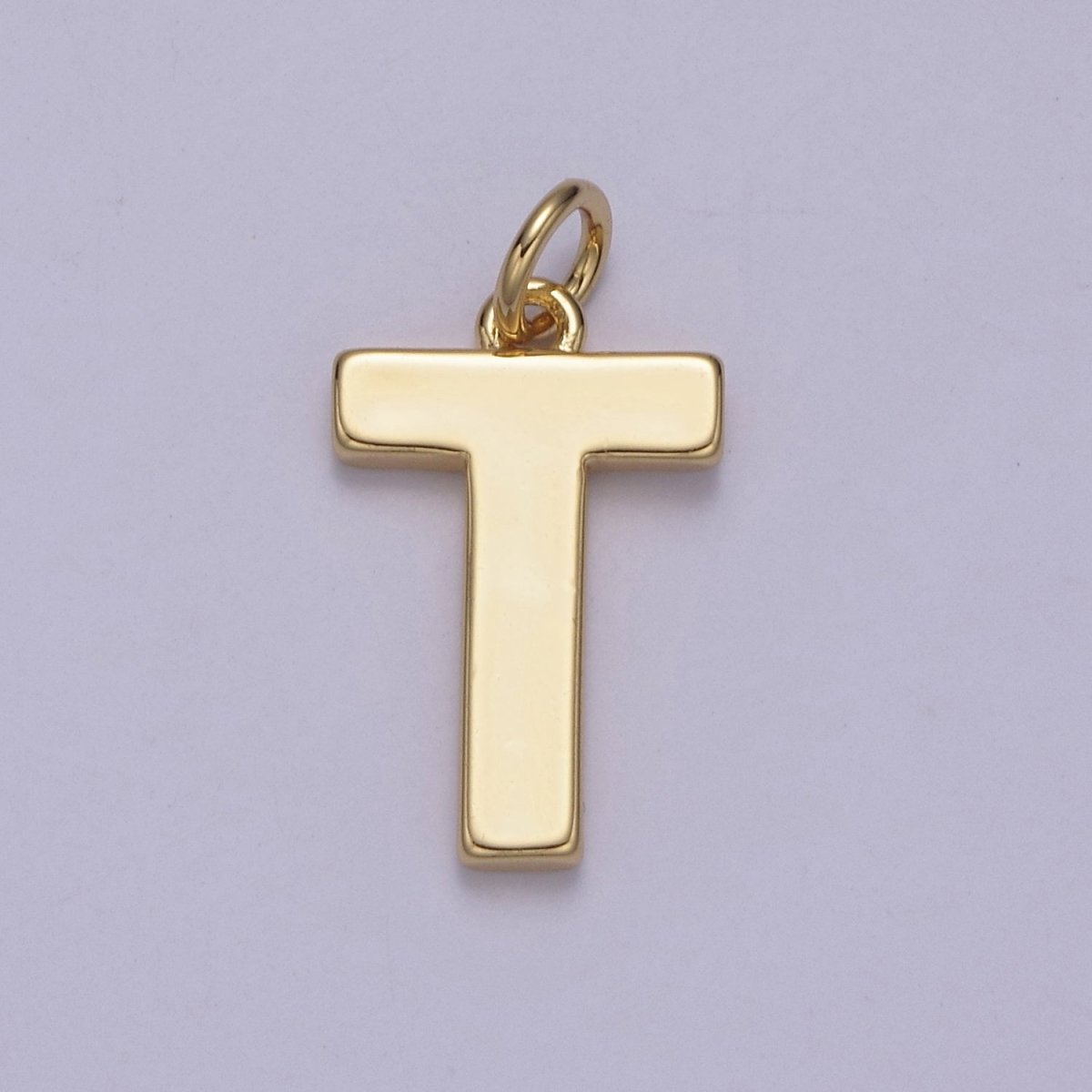 14k Gold Filled Minimalist Font Initial Letters Pendant Charm Wholesale Jewelry Supply W-068~W-094 - DLUXCA
